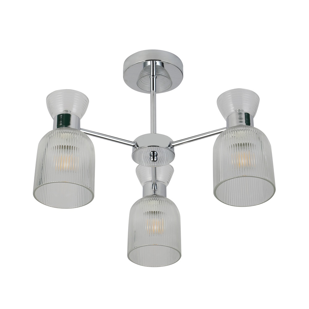 Люстра Miorro Viola 475х330 мм металл/стекло 3x40 Вт E14 хром 51-311-121