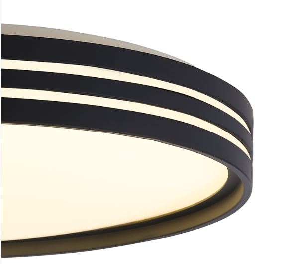 Світильник стельовий Sensio FINA з пультом 60 Вт білий із чорним 3000-6500 К LED-SENS-FINA-60