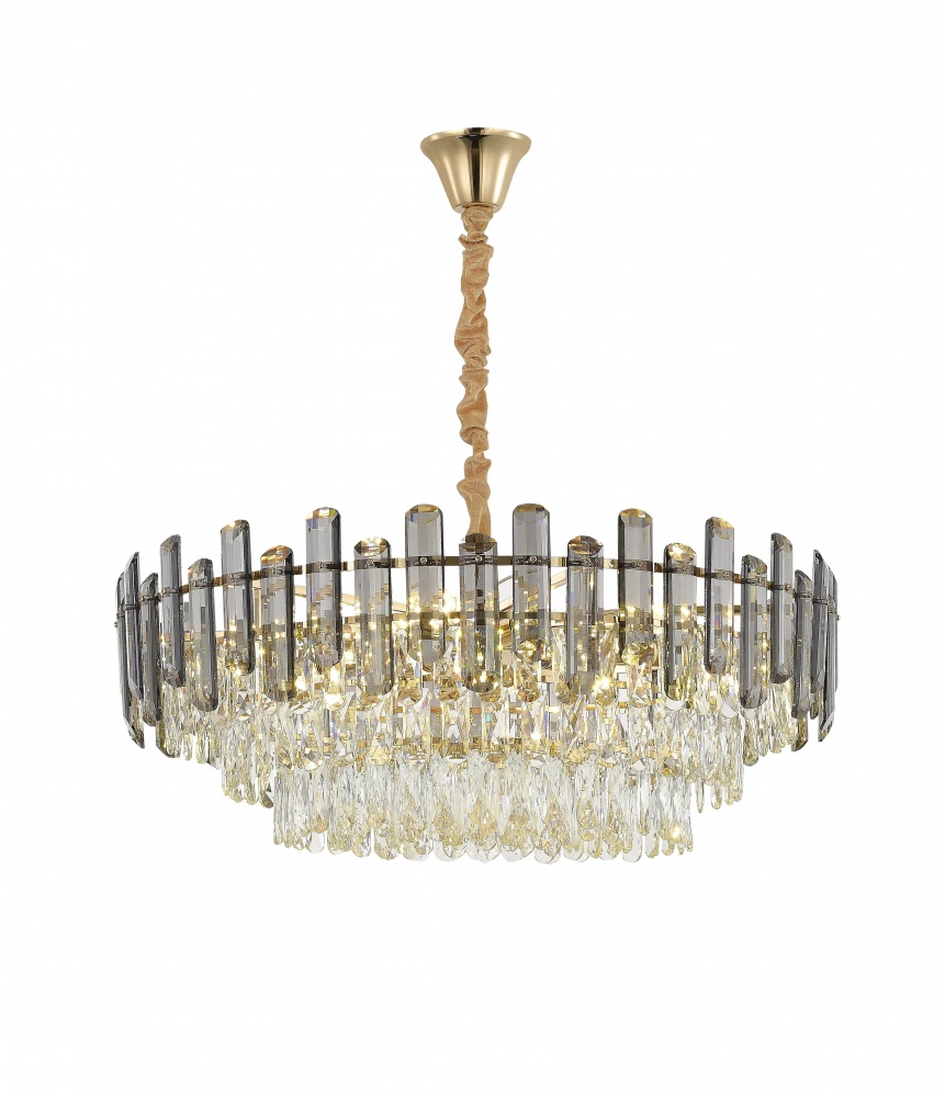 Люстра стельова Sensio Tierra 12xE14 золото/хром/чорний PA-8015-750