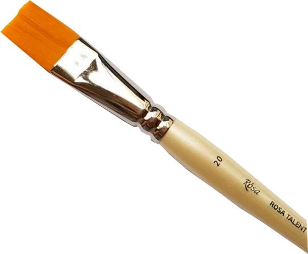 Пензлик для декора HOBBY & CRAFT № 20 синтетика плоский Роса 