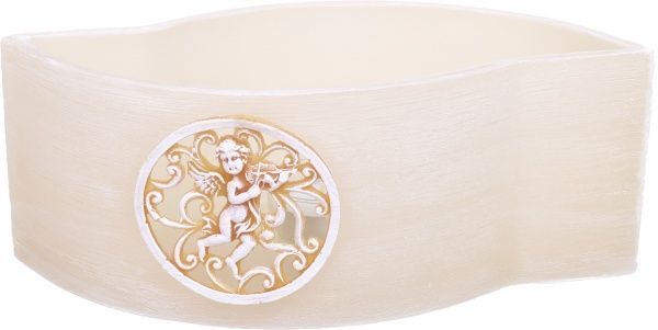 Подсвечник фонарик-лодочка Амур, 28 см, бежевый Pako-If