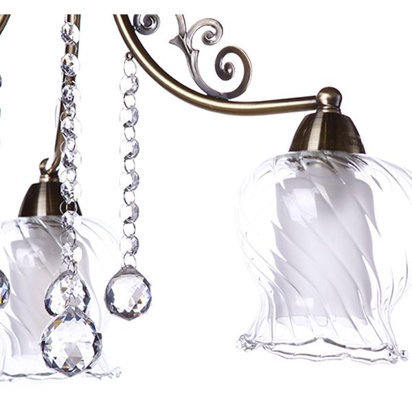 Люстра Accento Lighting Levanto ALHu-DL16754-3C античная латунь