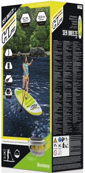 SUP-дошка Bestway Sea Breeze 305х84х12 см (65340) білий/жовтий