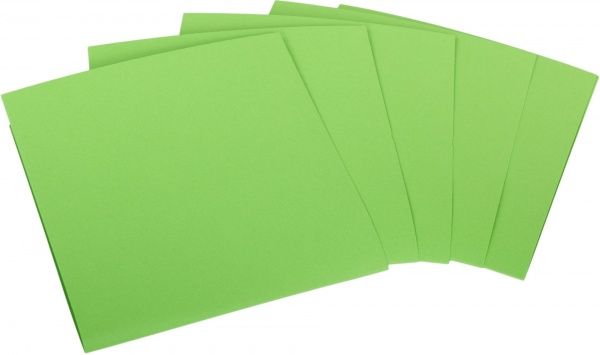 Набір заготовок для листівок 5 шт. 15,5х15,5 см № 10 салатовий 220 г/м2 