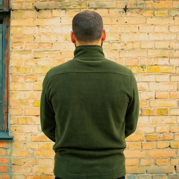 Кофта UkrCossacks на блискавці флісова чоловіча тактична 1.0 р. L хакі