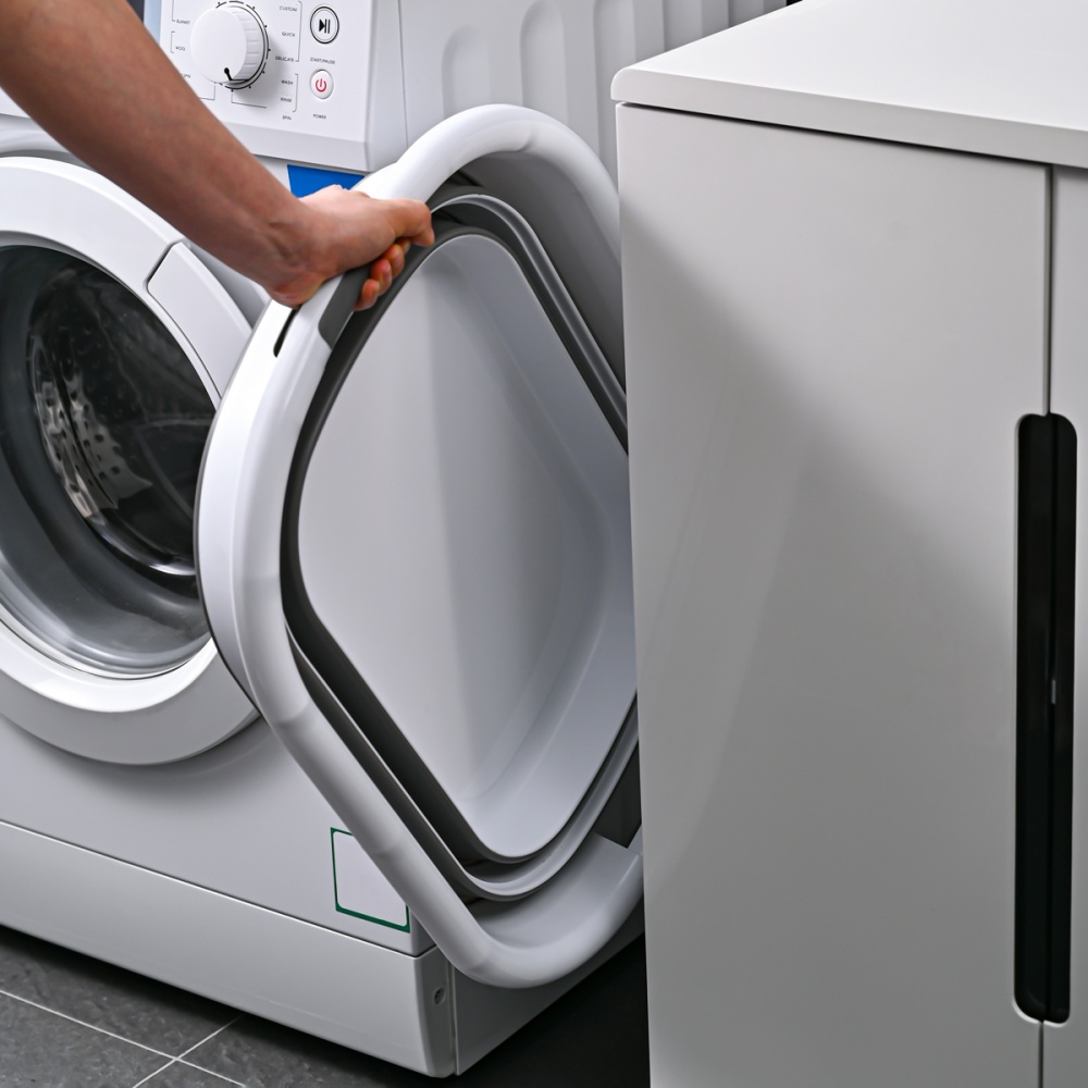 Кошик MVM BIN-18 26 л білий/сірий