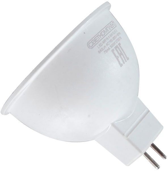 Лампа світлодіодна Светкомплект 6 Вт MR16 матова GU5.3 220 В 4500 К 
