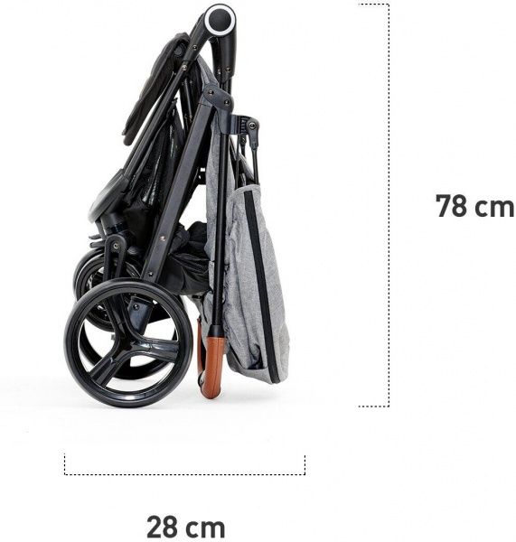 Коляска прогулянкова Kinderkraft Grande сіра KKWGRANGRY0000 