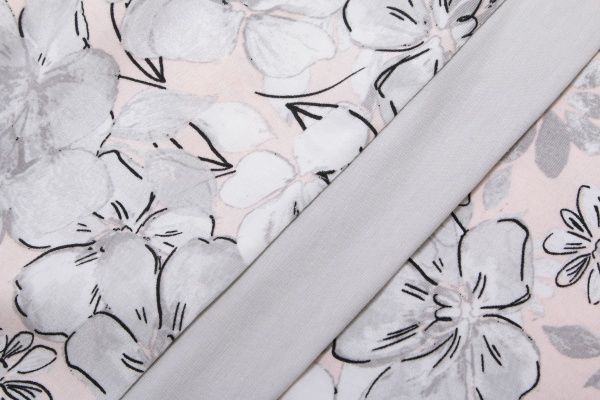 Халат женский Roksana Marshmallow р. M розовый с серым 