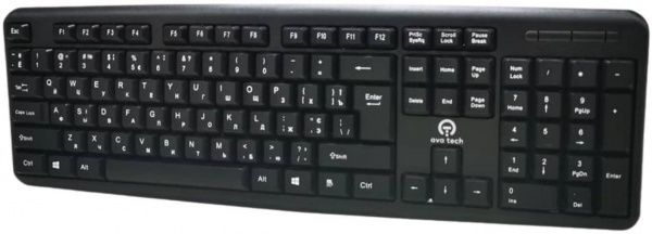Клавиатура AvaTech (KB08) USB Desktop Keyboard black