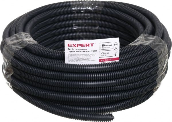 Труба гофрована Фаберпласт 750H 16 мм 25 м 