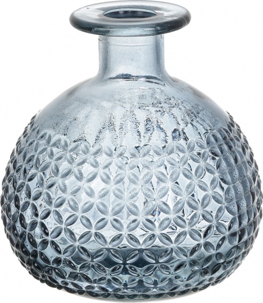 Ваза стеклянная San Miguel RED DIAMANTE 12 см голубовато-серый 