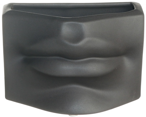 Кашпо керамическое серое Sweet Lips Р289 Rezon