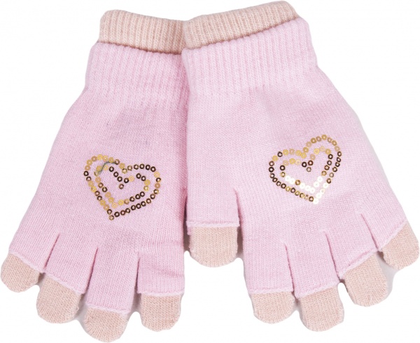 Варежки YO! р.16 пудра 