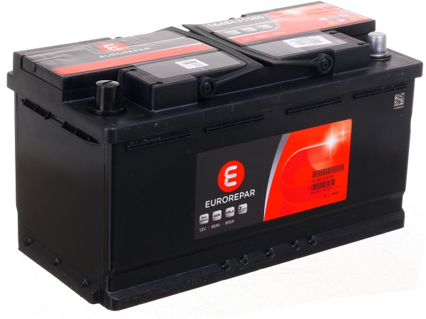 Аккумулятор автомобильный EUROREPAR 95Ah 850A 12V 1648431580 «+» справа (1648431580)