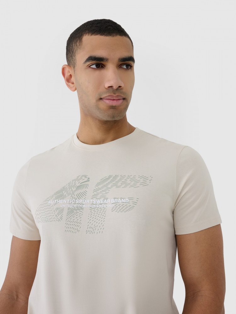 Футболка 4F TSHIRT M2004 4FWSS25TTSHM2004-12S р.M бежевый