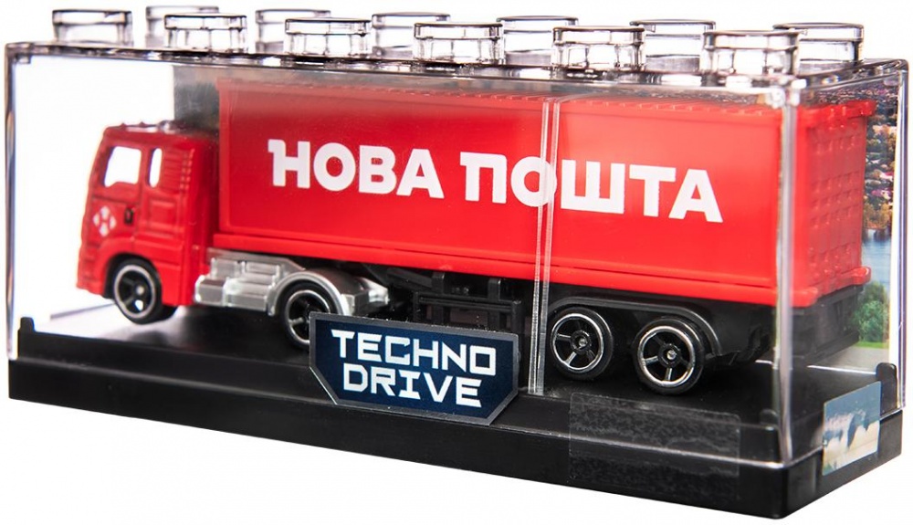 Модель TechnoDrive 1:43 Фура Новая Почта 250416CG