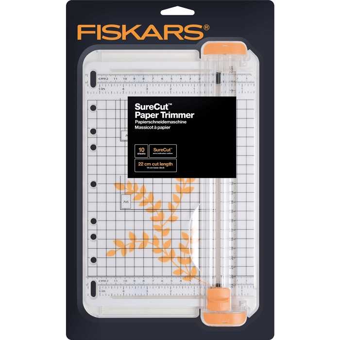 Резак для бумаги 22 см A5 SureCut Fiskars