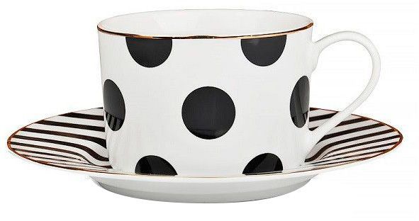 Чашка з блюдцем Горох 220 мл Lefard