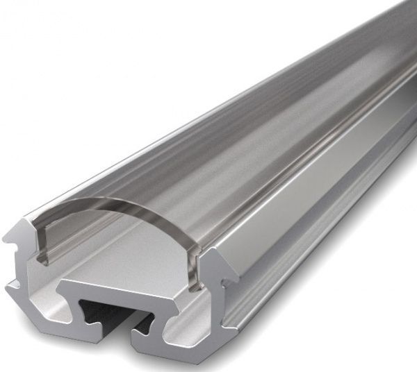Комплект Led-профиль Алюпро ПАС-3151 Z000м/AS + прозрачная линза 100 см 