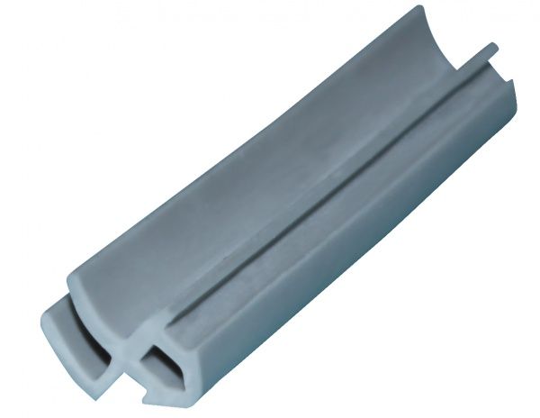 Уплотнитель в паз фигурный Киевгума К002 (ТЭП) 1 м серый 