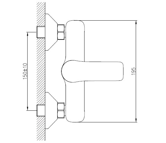 Смеситель для душа Koller Pool Kvadro Start KS0400