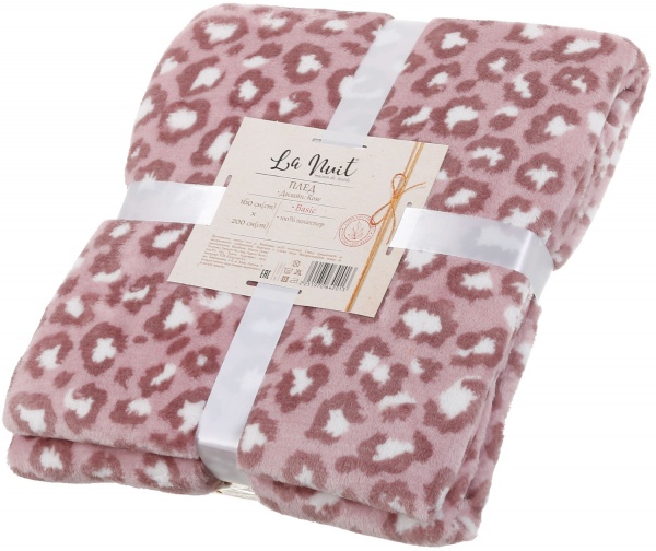 Плед Rose 160x200 см розовый La Nuit 