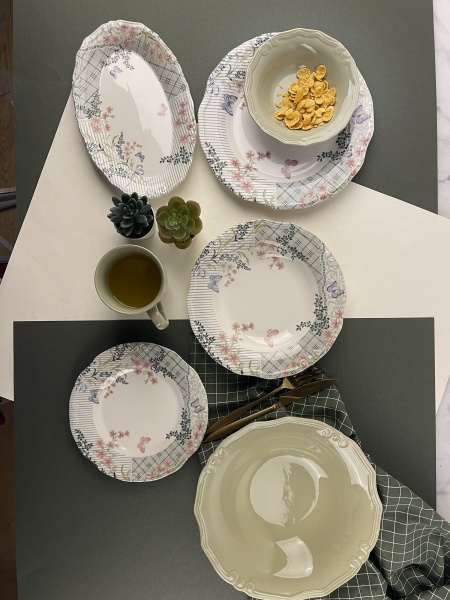 Блюдо овальне Tiffany Green 27 см Porser Porselen 