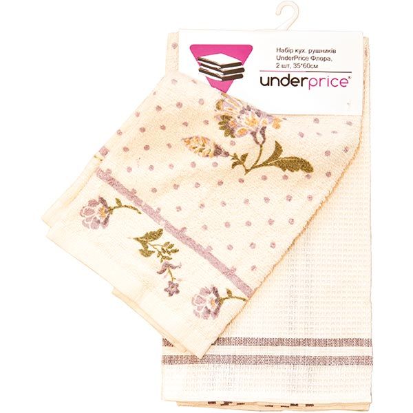 Набір кухонних рушників Underprice Флора 2 шт
