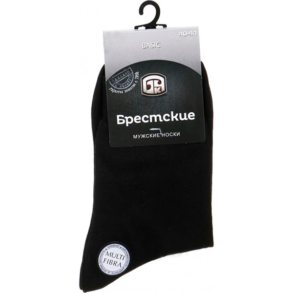 Шкарпетки чоловічі БЧК 2223 BASIC 013 р. 25 чорний