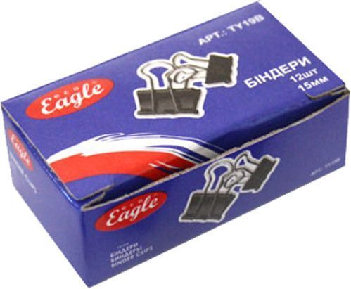 Біндер EGO EAGLE 15 мм 12 шт. чорний TY19B 