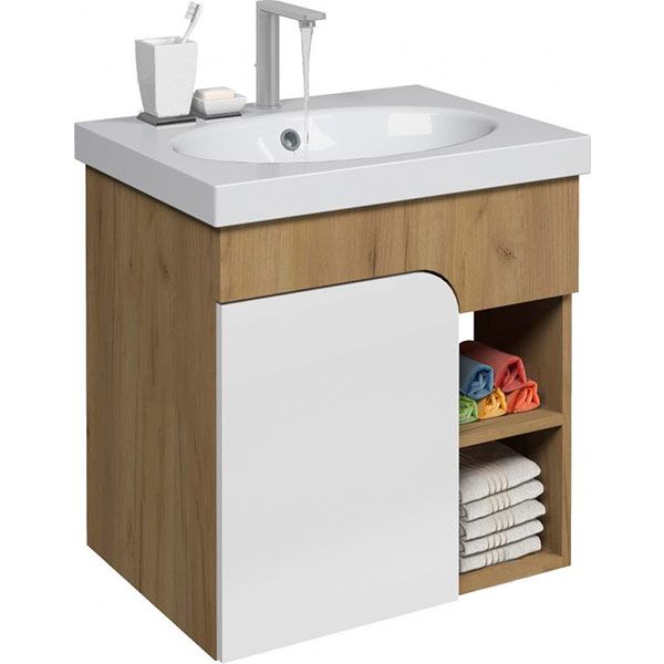 Тумба Water House Оника 60 см дуб крафт золотой под умывальник Амальфи 60