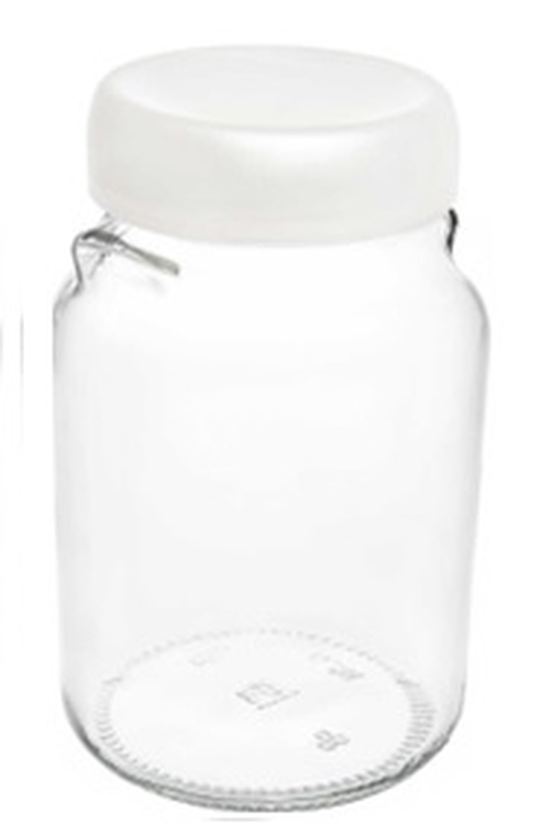 Банка з кришкою Everglass Велюр 900 мл 82 мм біла