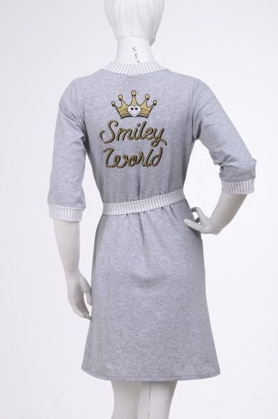 Халат Smileyworld 001/16161 р. M сірий 