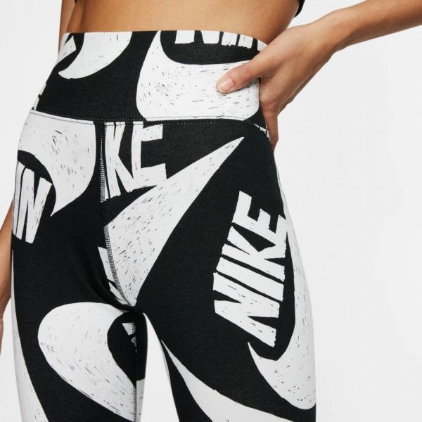 Лосини Nike W NSW ICN CLSH LGGNG AOP CJ2059-010 XS чорний