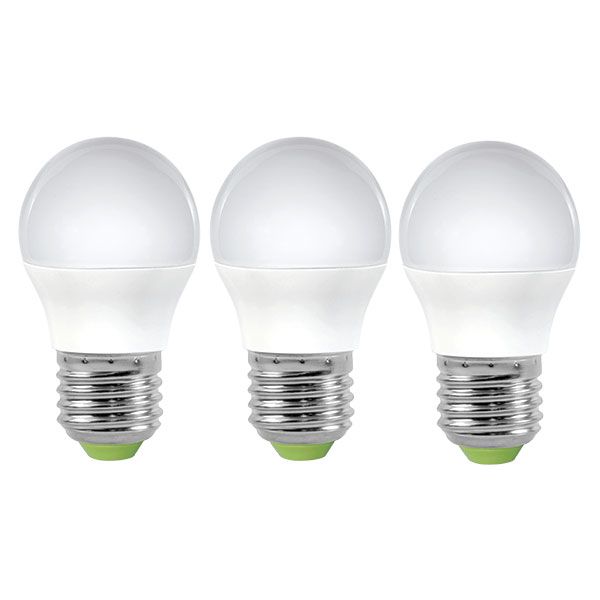 Лампа светодиодная Светкомплект 3 шт./уп. 6 Вт G45 матовая E27 220 В 3000 К 