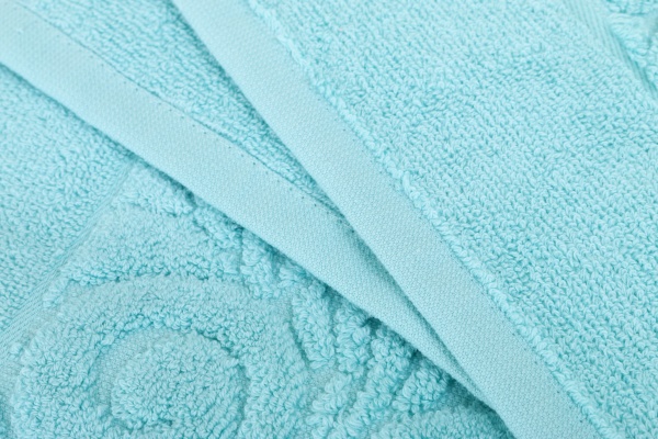 Набор полотенец махровых Цветочная вуаль 2 шт бирюзовый BILTEX 