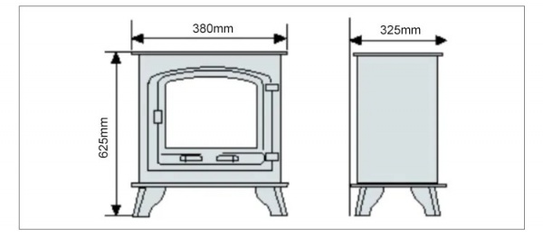 Печь-камин BonFire чугунная BF013S