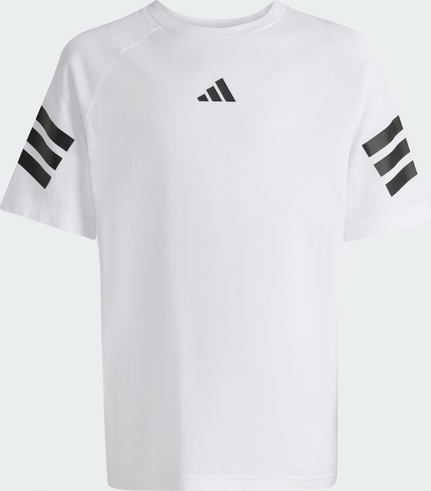Футболка Adidas J FI 3S TEE WHITE/BLACK KC1965 р.13-14YRS білий