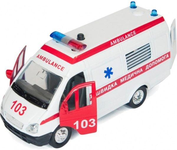 Машинка Технопарк 1:43 Автомодель - Газель Реанімація