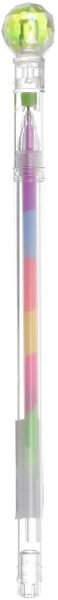 Ручка гелевая Радуга зеленая разноцветная 
