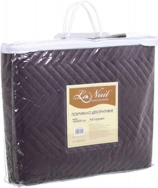 Покрывало Plait 160x220 см La Nuit ореховый 