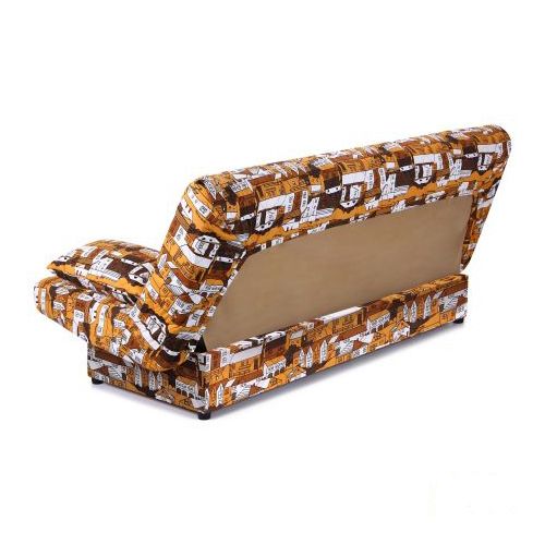 Диван прямий AMF Art Metal Furniture Ньюс з 2 подушками полікотон Сіті Браун 1930x950x950 мм