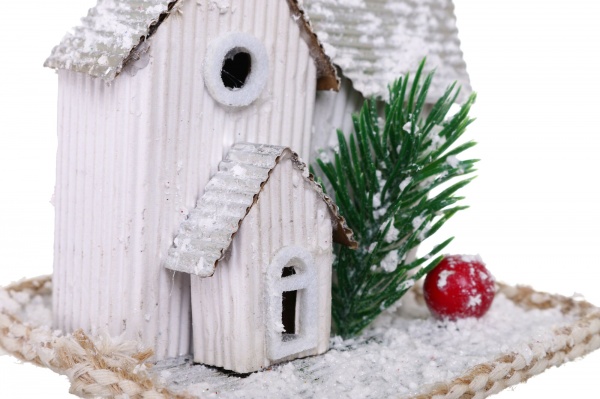 Елочная игрушка Домик 10 см HF20H06 