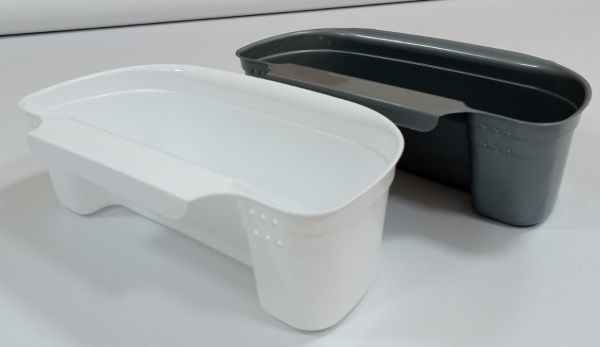 Контейнер-органайзер для сміття підвісний 2,2 л білий Plastic's Craft