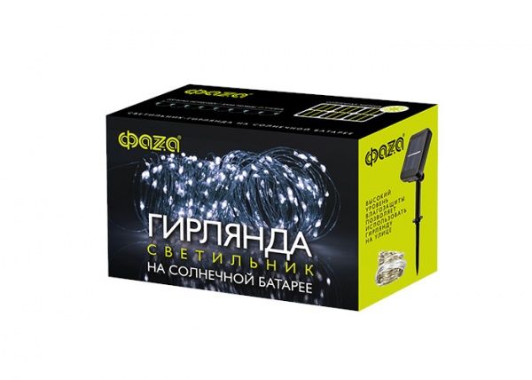 Гирлянда ФАZА SLR-G03-200W встроенный светодиод (LED) 200 ламп 21,9 м