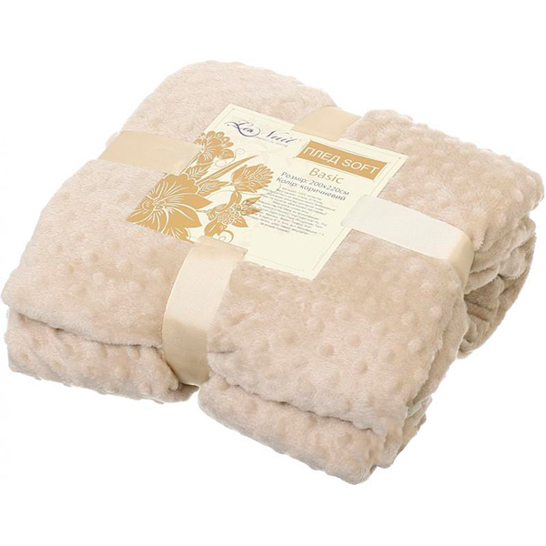Плед мікрофібра La Nuit Basic Soft коричневий 200x220 см