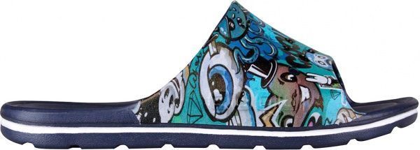 Шлепанцы Coqui Long Printed 6375 102417 р. 30/31 синий с рисунком