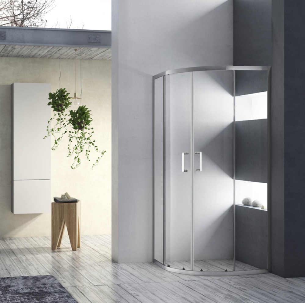 Душова кабіна Imprese VALTICE New 100*100*190см, розсувні двері, скло прозоре