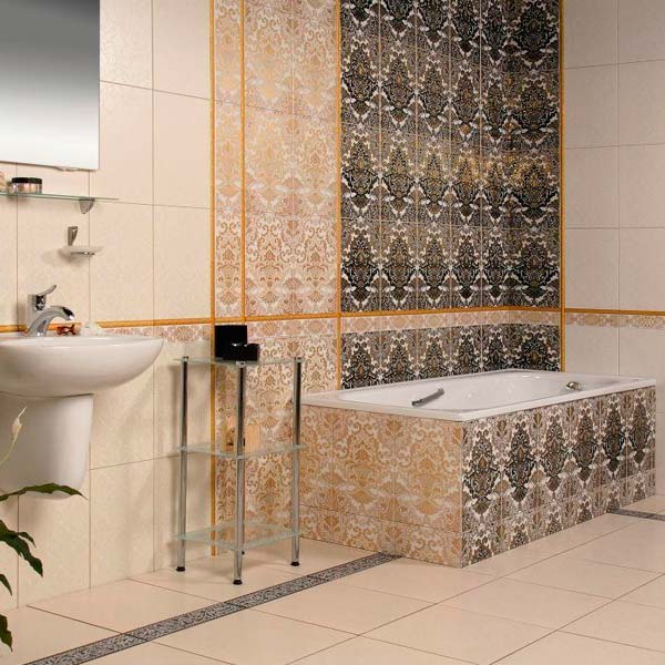 Плитка Керамин Органза 7С 275х400 мм белый перламутр